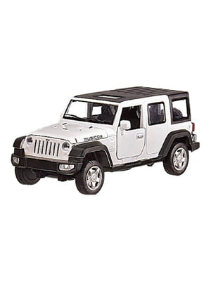 Детская машинка металлическая Jeep Wrangler Rubicon масштаб 1:32 (Белый) | 6357299