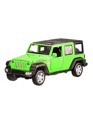 Детская машинка металлическая Jeep Wrangler Rubicon масштаб 1:32 (Зеленый) | 6357300