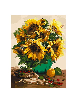 Картина за номерами "Пишні соняшники" (30х40 см) | 6357508