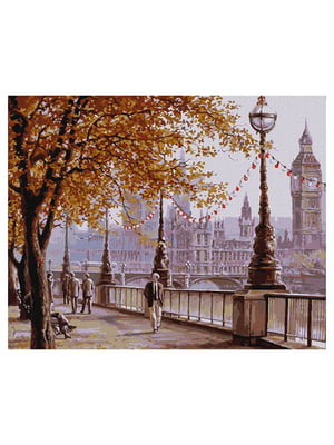Картина по номерам "Осенний Лондон" ©Сергей Лобач (40х50 см) | 6357550
