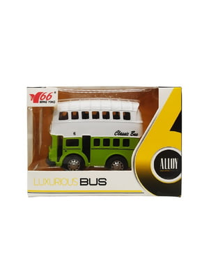 Автобус металлический детский инерционный зеленый | 6357840