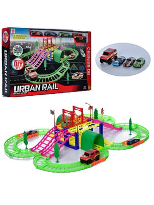 Детский трек URBAN RAIL  машинки 4 шт | 6357916