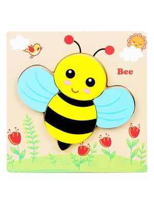 Деревянная игрушка Пазлы, 15х15 см (Пчела) | 6357948