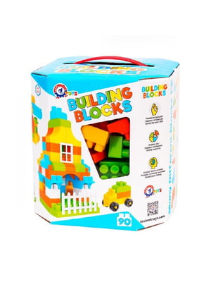 Дитячий конструктор "Building blocks", 90 деталей | 6358423