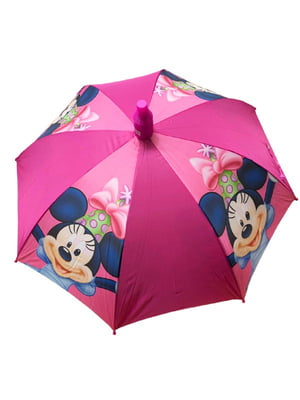 Зонтик трость розовый, Микки Маус (75 см) | 6358548