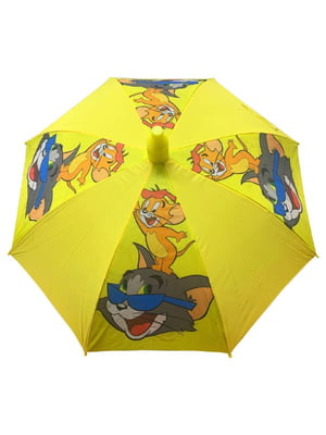 Зонтик трость желтый, Том и Джери (75 см) | 6358551