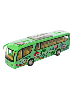 Машинка металева Автобус DESSERT інерційна 1:65 (Зелений) | 6358759