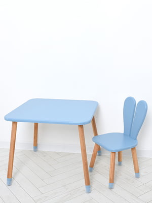 Столик зі стільцем блакитний | 6358985