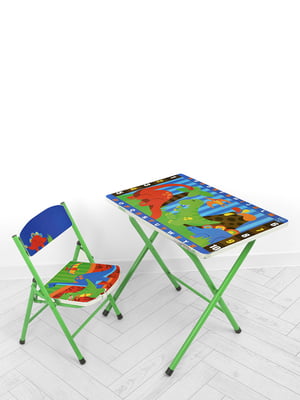 Столик со стульчиком зеленый | 6358992