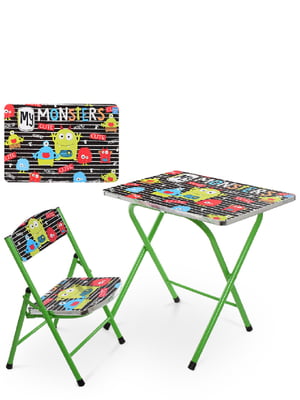 Столик со стульчиком зеленый | 6358998