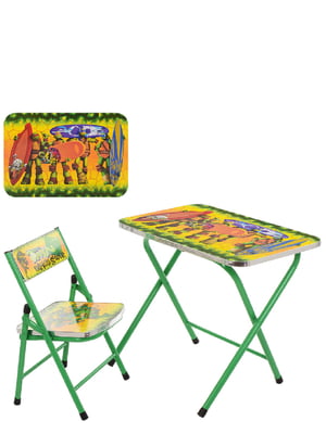 Столик со стульчиком зеленый | 6359001