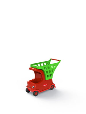 Іграшка "Дитячий автомобіль з кошиком" червона | 6359236