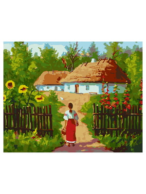 Картина по номерам "Украинские избушки" (40х50 см) | 6359450