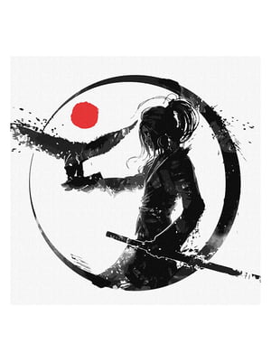 Картина за номерами "Дочка самурая" (40х40 см) | 6359532