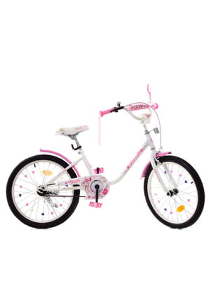 Велосипед детский бело-розовый (20 дюймов) | 6359668