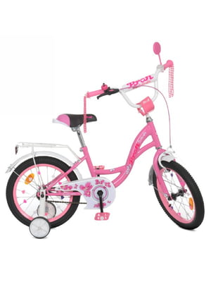 Велосипед дитячий рожевий (16 дюймів) | 6359686