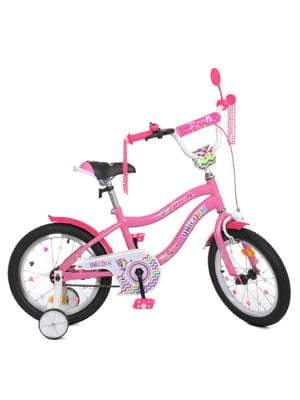 Велосипед дитячий рожевий (16 дюймів) | 6359698