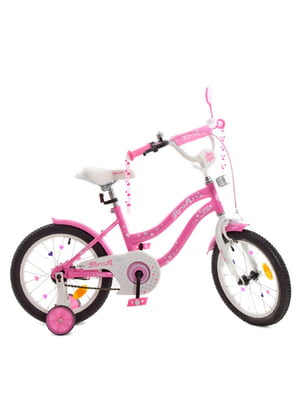 Велосипед дитячий рожевий (16 дюймів) | 6359724