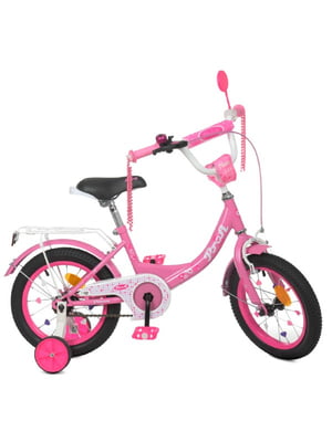 Велосипед детский розовый (14 дюймов) | 6359784