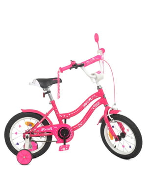 Велосипед детский розовый (14 дюймов) | 6359818