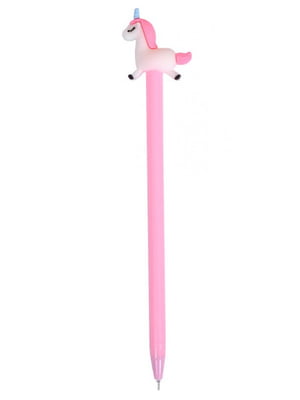 Ручка гелевая "Единорог" розовая | 6361156