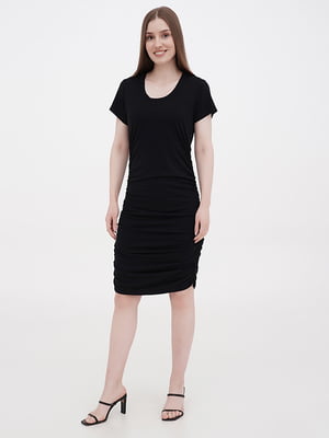 Платье-футболка черное | 6365994