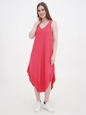 Платье А-силуэта темно-розовое | 6365999