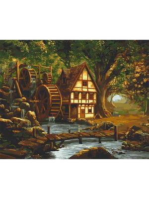 Картина за номерами Art Craft "Млин у зачарованому лісі" 40х50 см | 6361929