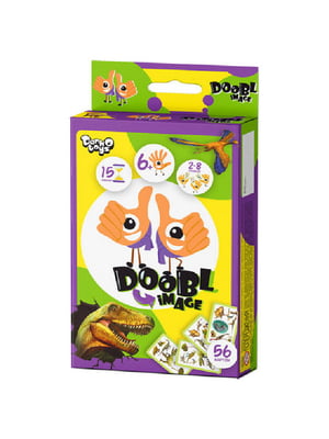 Настольная развлекательная игра "Doobl Image" мини, укр (Dino) | 6363953
