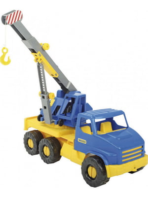 Автокран игрушечный "City Truck" синий | 6364769