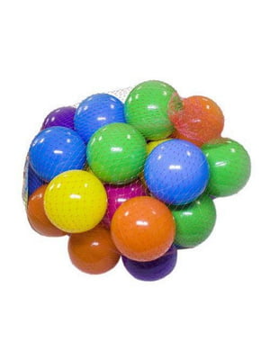 Кульки для сухих басейнів (80 мм, 30 шт) у сітці | 6365557