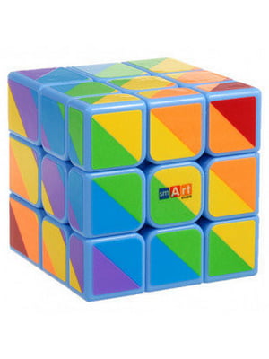 Кубик рубика Радужный 3х3 голубой | 6365640