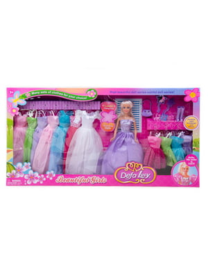 Кукла с набором одежды (Фиолетовый) | 6365841