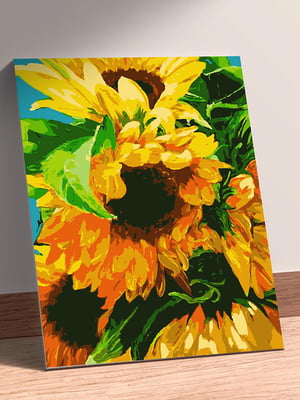 Картина за номерами Яскраві соняшники (50x60 см) | 6366038