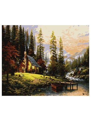 Картина по номерам репродукции природа Уютный дом Томас Кинкейд (50x60 см) | 6366052
