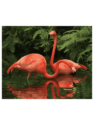 Картина по номерам Пара фламинго (50x60 см) | 6366095