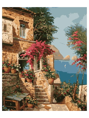 Картина за номерами Відпочинок у Середземномор'ї (50x60 см) | 6366102