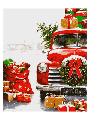 Картина за номерами Новорічні подарунки (50x60 см) | 6366106