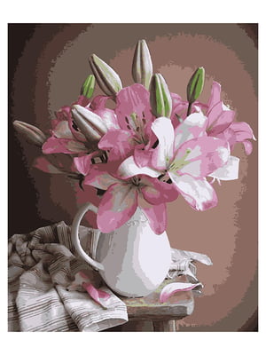 Картина по номерам Лилии в вазе (50x60 см) | 6366134