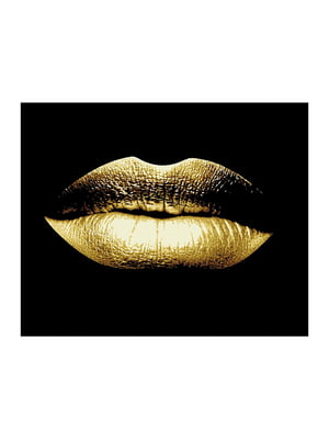 Картина по номерам Золотые губы с золотой краской (50x60 см) | 6366151