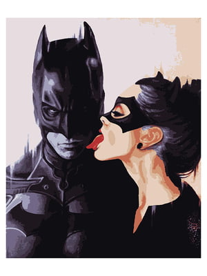 Картина по номерам Бэтмен и кошка (50x60 см) | 6366191