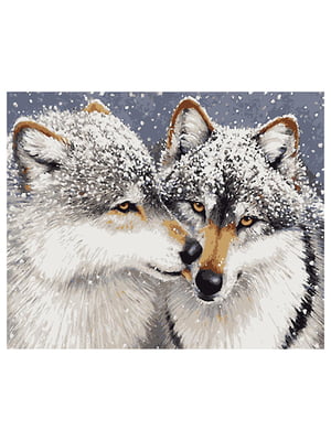 Картина по номерам Волки (50x60 см) | 6366218