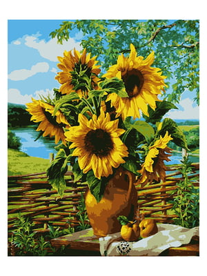 Картини за номерами Букет соняшників (50x60 см) | 6366237