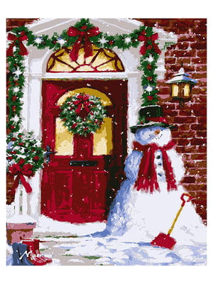 Картина по номерам Снеговик (40x50 см) | 6366263