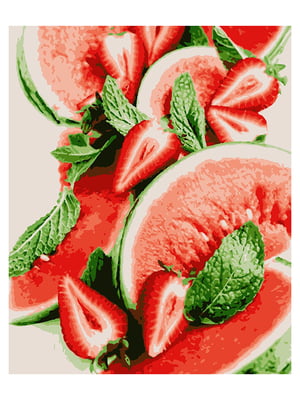 Картина по номерам Арбузные фрукты (40x50 см) | 6366320