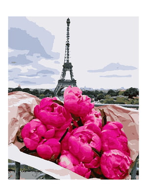 Картина по номерам Париж пионы (40x50 см) | 6366325