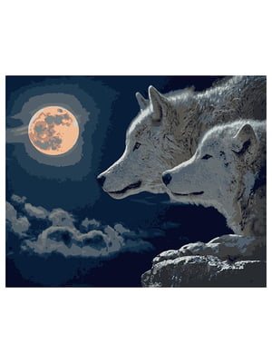 Картина по номерам Пара волков (40x50 см) | 6366328