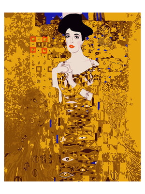 Картина по номерам Золотая Адель (золотые краски) (40x50 см) | 6366343