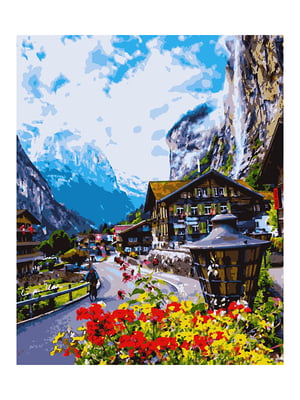 Картина по номерам Цветущая Швейцария (40x50 см) | 6366368