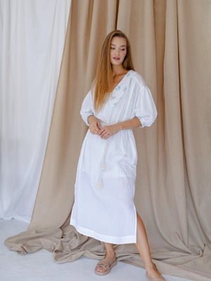 Сукня біла з візерунком | 6367011